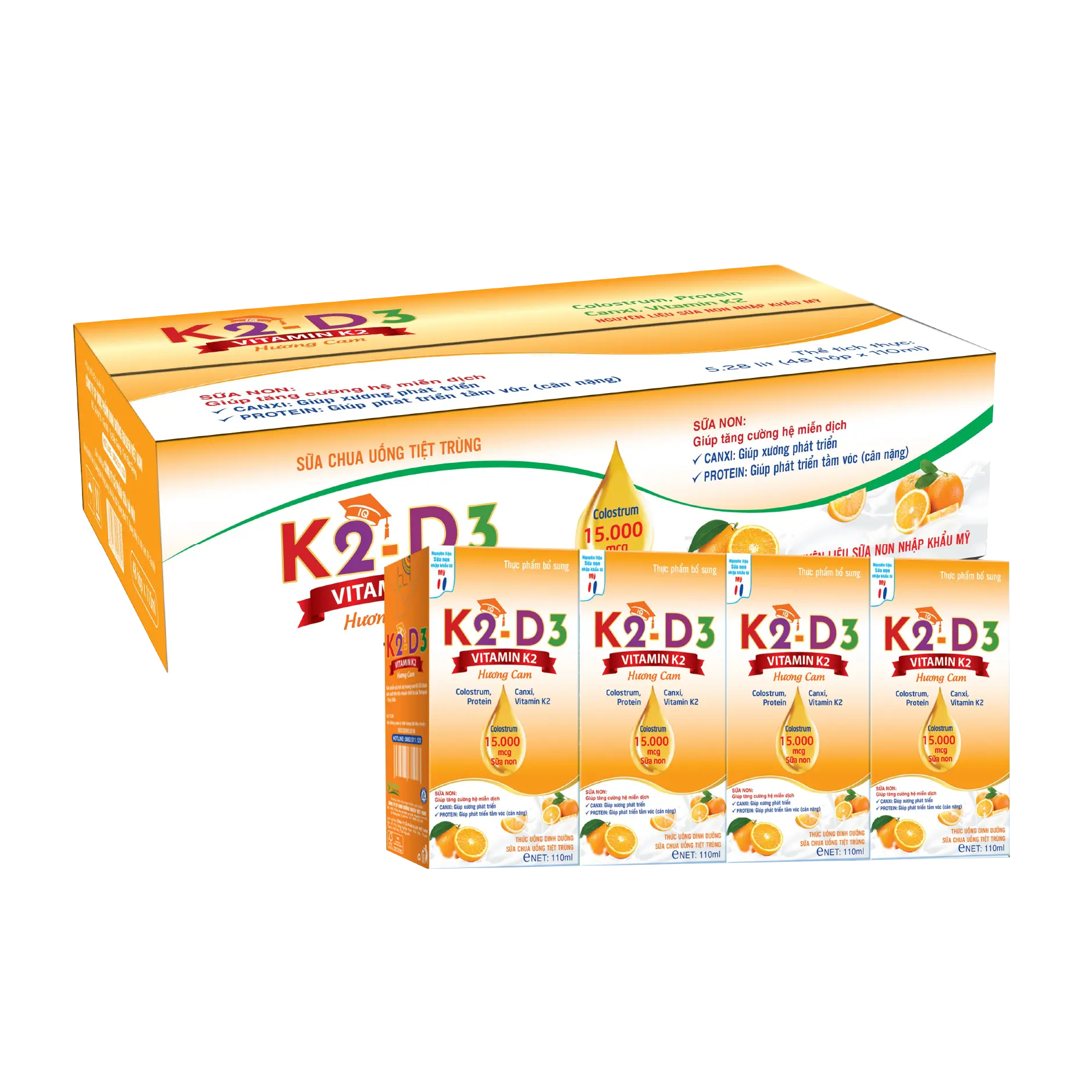 Sữa tươi K2D3 Hương Cam